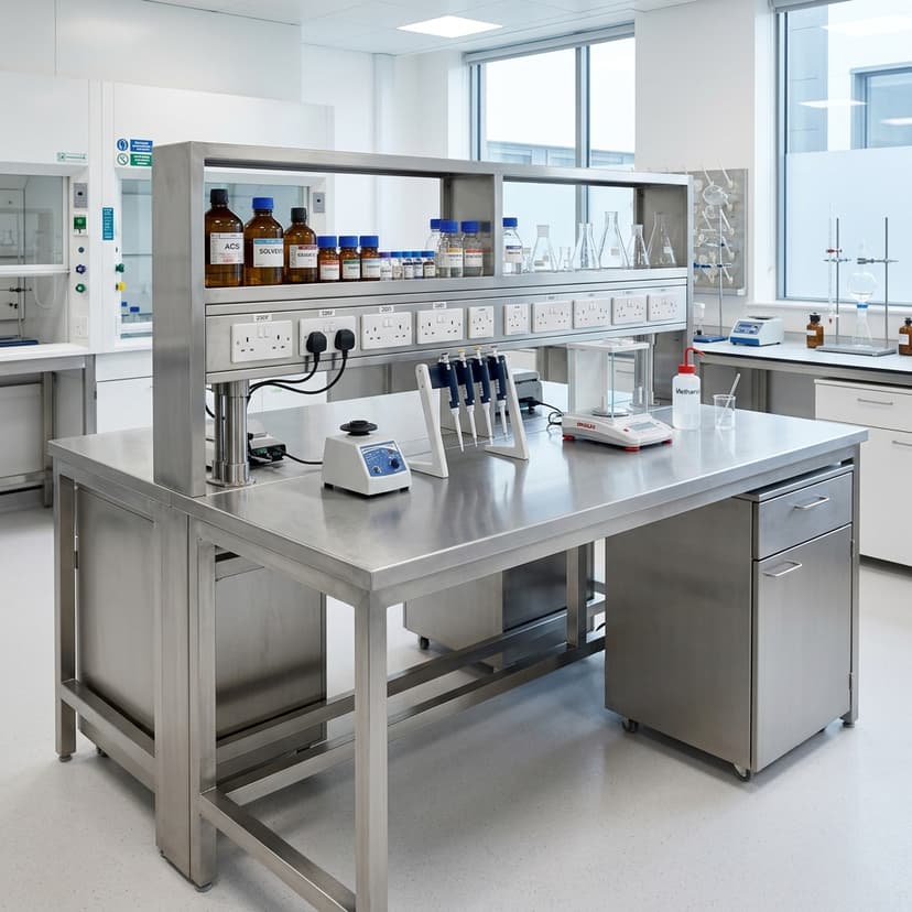 Laboratory Workbench — industrial fabrication by Apex Engineering Chennai